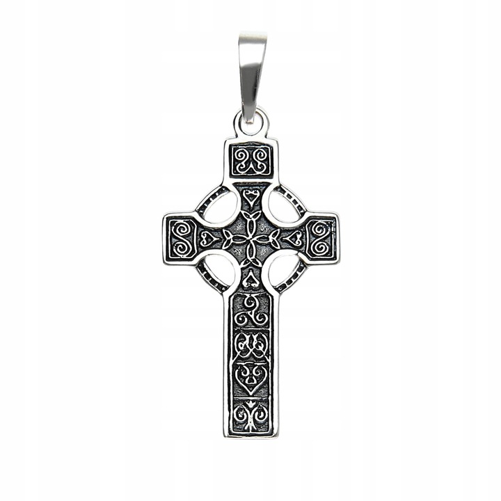 WISIOREK KRZYŻ KRZYŻYK SREBRNY NA ŁAŃCUSZEK CELTYCKI SREBRO 925