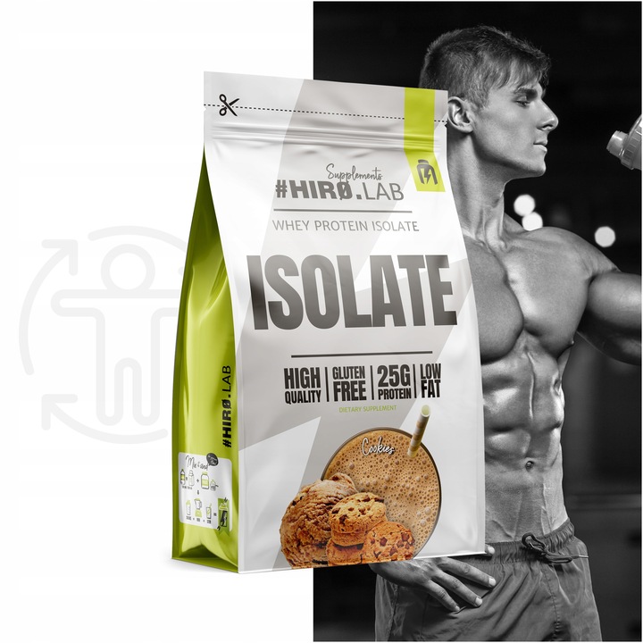 Izolat Białka BIAŁKO 700 g wpi Whey Protein Isolate Ciastko ISO HIRO