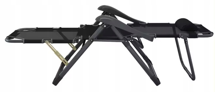 LEZAK OGRODOWY REGULOWANY 2 W 1 FOTEL + LEŻANKA