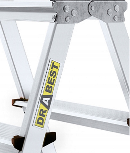 Drabina drabinka taboret 3 Stopniowa podest MOCNA WYTRZYMAŁA PREMIUM