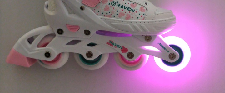 Rolki Wrotki 3w1 Regulowane RAVEN Rosi 28-32 LED