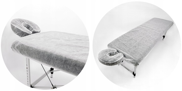 Stół Łóżko Masażu Składany Aluminiowy Przenośny 2-Segmentowy Leżanka