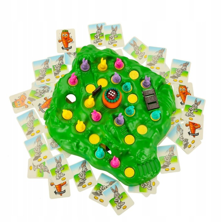 Wyścig króliczków po marchewkę rodzinna gra planszowa + karty