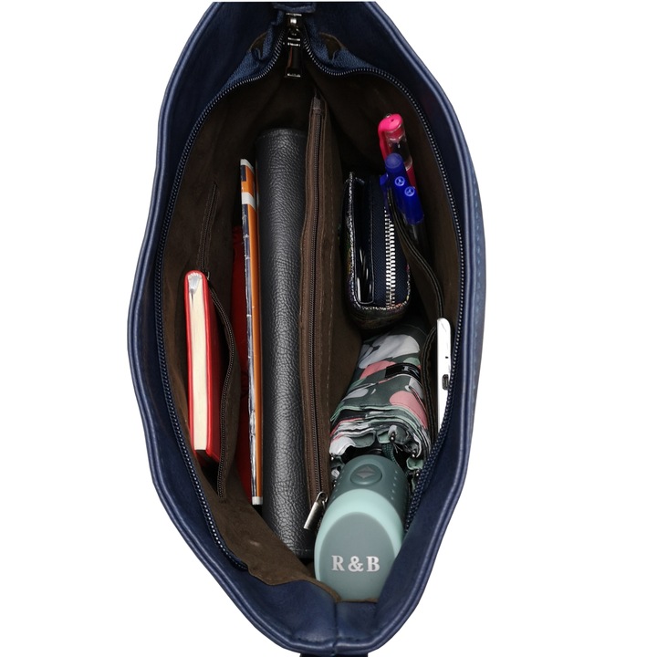 Torebka Damska Listonoszka Czarna Torba Worek Na Ramię Długi Pasek Lekka A5