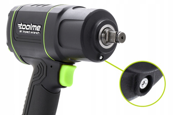 KLUCZ UDAROWY pneumatyczny KOMPOZYTOWY Z Udarem do KÓŁ 1850Nm Toolme TM080