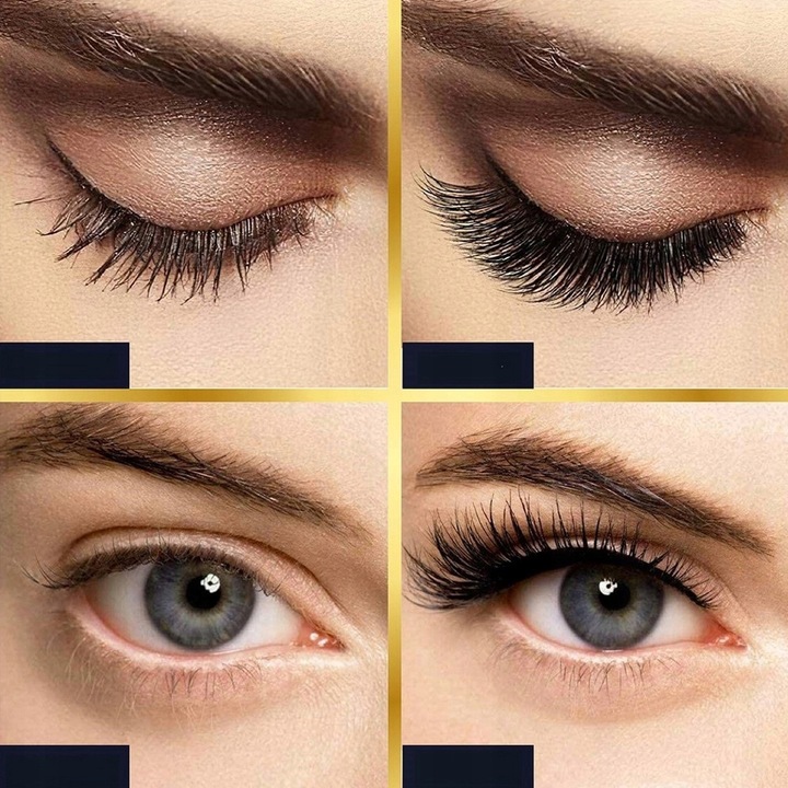 RZĘSY MAGNETYCZNE 5X DŁUGIE + PĘSETA + 2X EYELINER