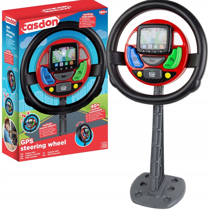 KIEROWNICA INTERAKTYWNA DLA DZIECI SYMULATOR JAZDY CASDON