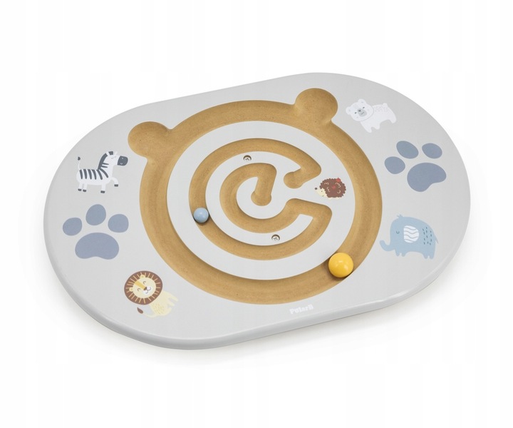Viga PolarB Balansujący labirynt Miś Kulki Gra Pastelowy Deska Równowaga