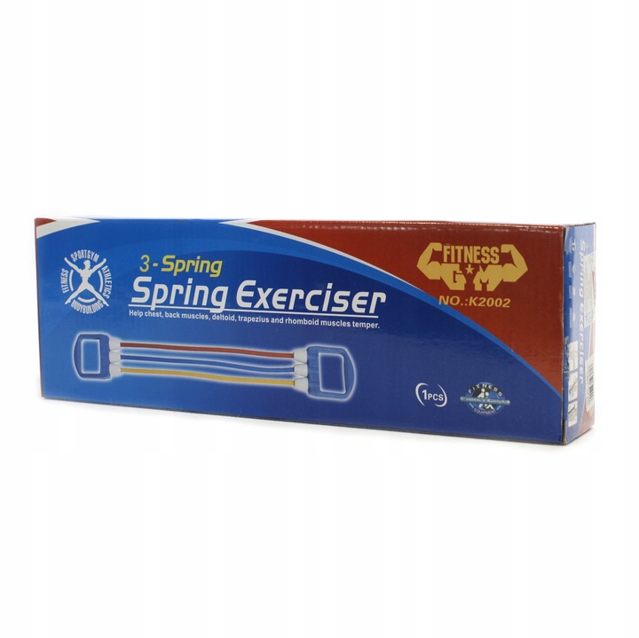 EKSPANDER DO ĆWICZEŃ gumowy 3 SPRĘŻYNY