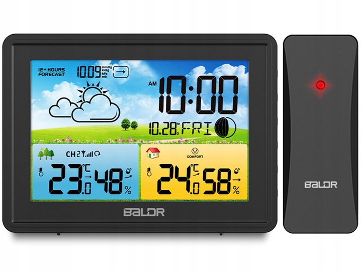 BEZPRZEWODOWA STACJA POGODY POGODOWA HIGROMETR