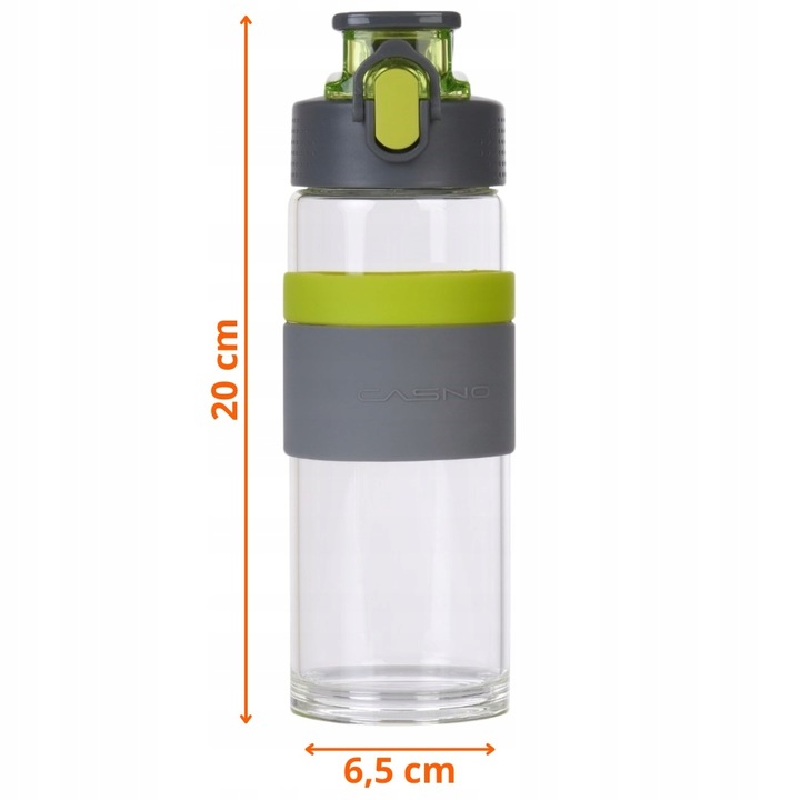 Szklana butelka ze szkła borokrzemowego CASNO 0,5L