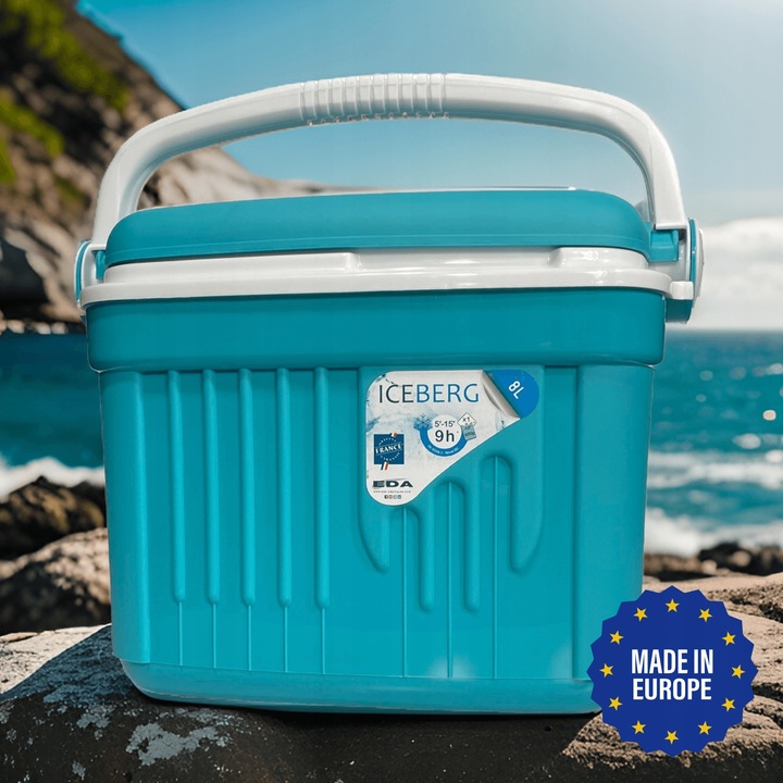 LODÓWKA TURYSTYCZNA 8L na WKŁADY MROŻĄCE do auta piknik WYCIECZKA kemping