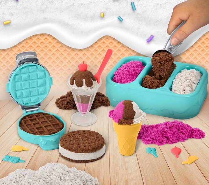 KINETIC SAND LODOWE PRZYSMAKI LODZIARNIA PACHNĄCY 3 KOLORY ZAPACHOWE