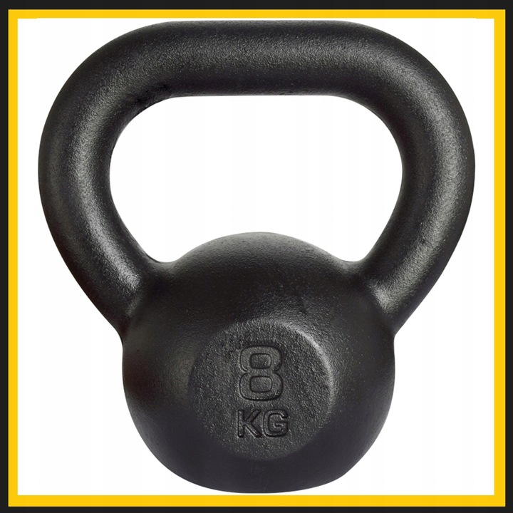 Kettlebell żeliwny odważnik kula kettle 8kg