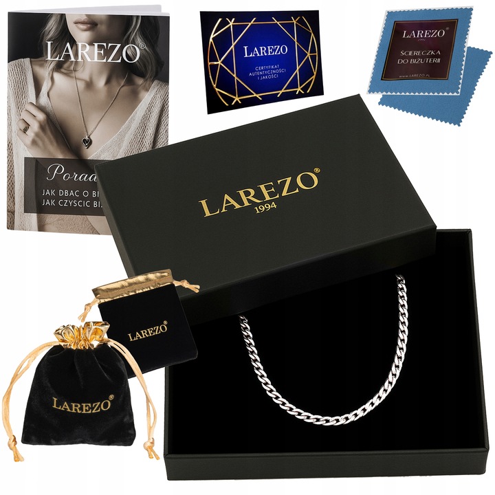 ŁAŃCUSZEK MĘSKI SREBRNY DŁUGI 55 cm PEŁNY SPLOT PANCERKA 3,2 mm SREBRO 925