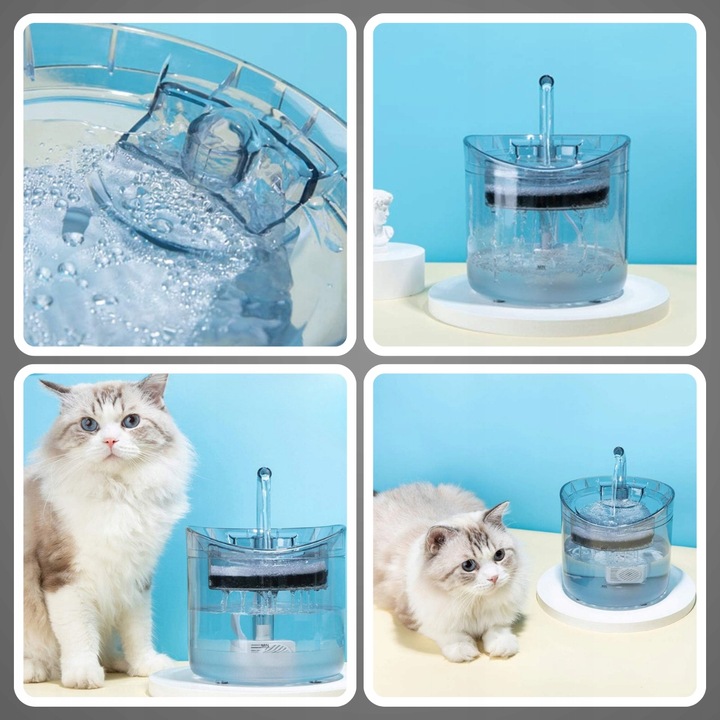POIDŁO DLA ZWIERZĄT AUTOMATYCZNE DLA PSÓW KOTÓW 1800ML FONTANNA WODNA