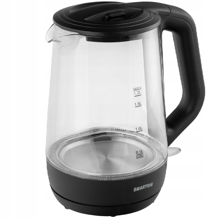Czajnik Elektryczny 1,7L Szklany Podświetlany SMARTON WK 400 2200W