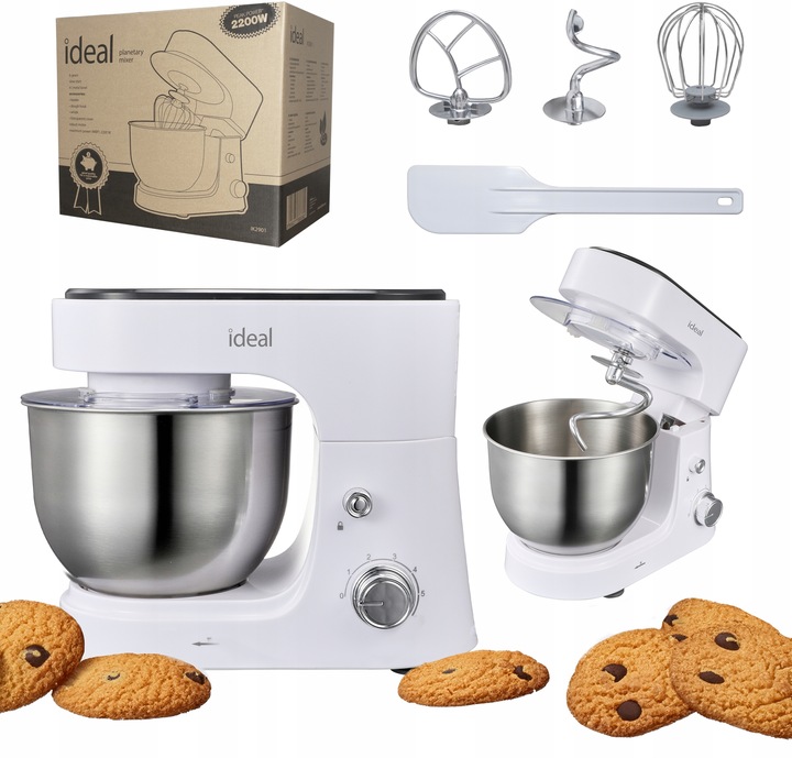 ROBOT KUCHENNY PLANETARNY WIELOFUNKCYJNY MIKSER IDEAL2901 ELDOM MOCNY 2200W