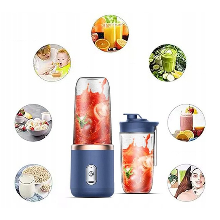 BLENDER MIKSER TURYSTYCZNY USB AKUMULATOR SOKOWIRÓWKA BLENDER KIELICHOWY