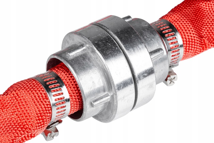 WĄŻ STRAŻACKI 1"30m do pompy wody szamba MOCNY TRWAŁY wąż parciany 2 złącza