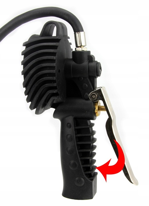 PISTOLET DO POMPOWANIA KÓŁ OPON PNEUMATYCZNY Z MANOMETREM KOMPRESORA POMPKA