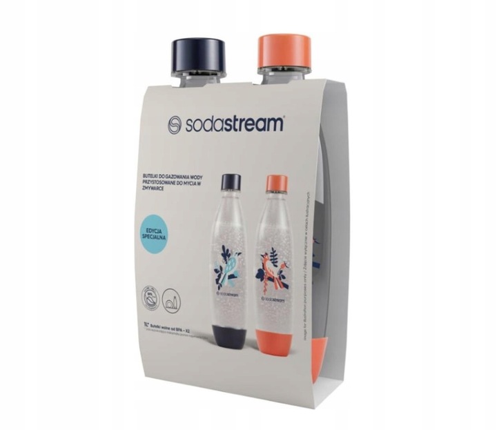 Butelki SodaStream Fuse Free Birds Ptaki 2 szt. x 1L Zestaw do Saturatora