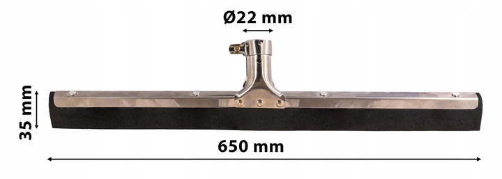 Ściągacz do wody 60cm gumowy SCIĄGACZKA MOP + KIJ