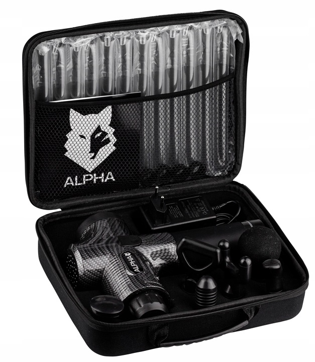 PISTOLET DO MASAŻU MASAŻER DO PLECÓW CIAŁA MASSAGE GUN PRO ALPHA