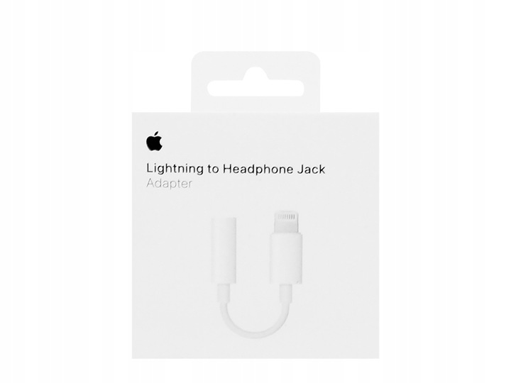 ORYGINALNY ADAPTER PRZEJŚCIÓWKA APPLE MMX62ZM/A LIGHTNING - JACK 3.5mm