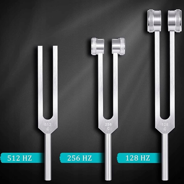Kamerton 128/256/512 HZ aluminium do diagnostyki słuchu wibracji Stroik