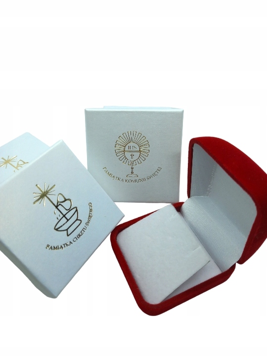 Łańcuszek komunijny medalik SZKAPLERZ Matka Boska