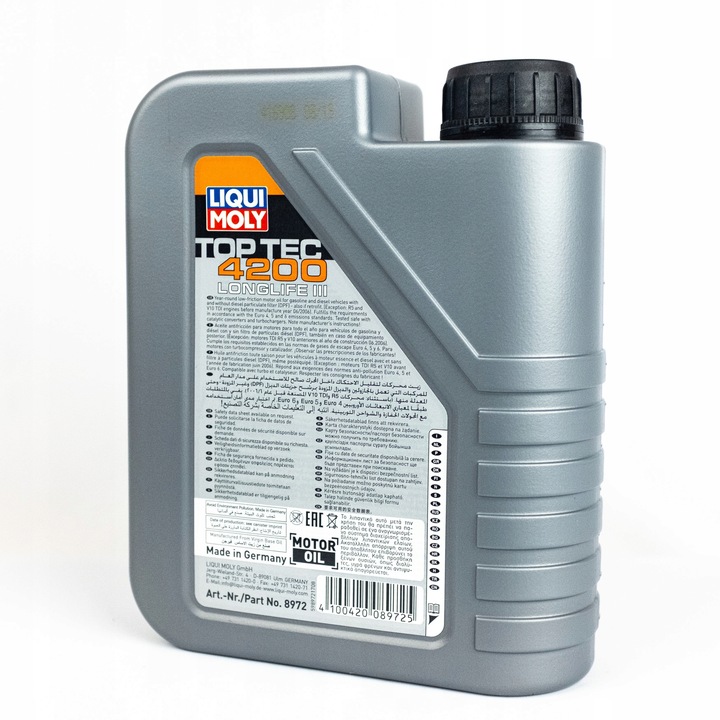 OLEJ SILNIKOWY LIQUI MOLY 8972 TopTec 4200 1L 5W30 100% ORYGINAŁ Z NIEMIEC