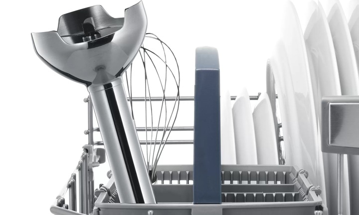 Blender ręczny Bosch MSM26500 600W QuattroBlade Rozdrabniacz Biały