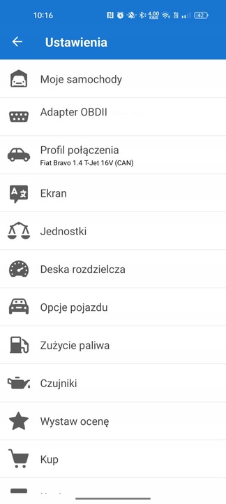 INTERFEJS DIAGNOSTYCZNY POLSKI TESTER OBD2 BLUETOOTH ANDROID iOS WINDOWS