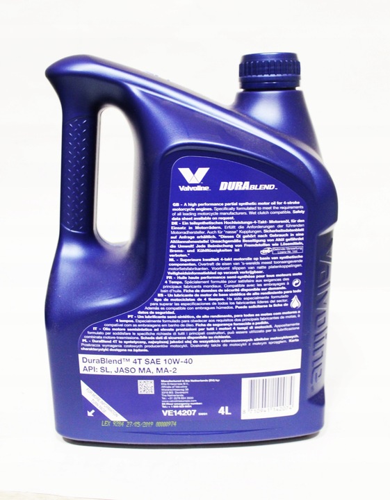 Olej silnikowy Valvoline DURABLEND 4T 4 l 10W-40