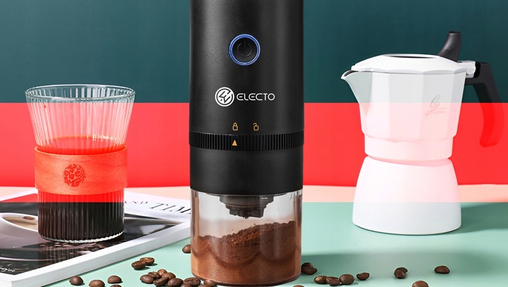 MINI ELEKTRYCZNY MŁYNEK DO KAWY BEZPRZEWODOWY PRZENOŚNY USB AKUMULATOR