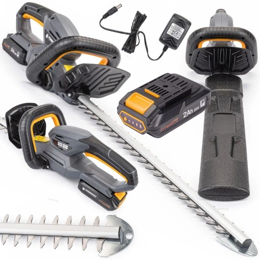 POWERMAT NOŻYCE AKUMULATOROWE DO ŻYWOPŁOTU SEKATOR GAŁĘZI 45CM 20V +2Ah