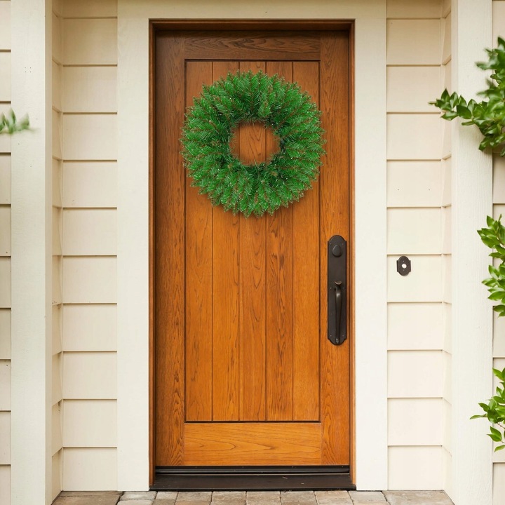 STROIK ŚWIĄTECZNY WIANEK DEKORACYJNY OZDOBA WIENIEC NA DRZWI NA STÓŁ 45 CM