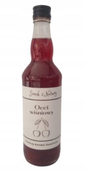 Ocet wiśniowy 500 ml z matką octową od rolnika - mała manufaktura