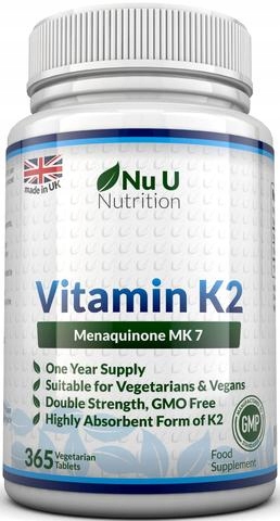 WITAMINA K2MK7 200 mcg - 365 tabletek K-2 MK7 / opakowanie na cały rok