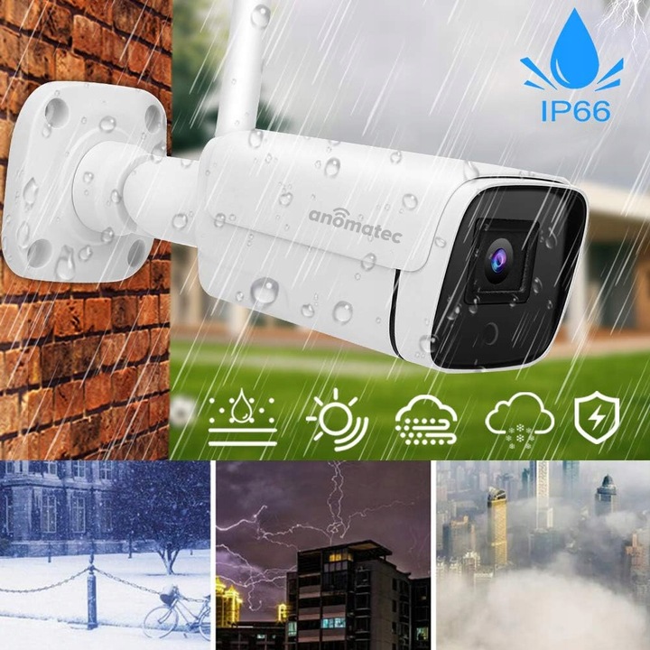 KAMERA BEZPRZEWODOWA WIFI ZEWNĘTRZNA IP TUBOWA 5MPX APLIKACJA TUYA ANOMATEC