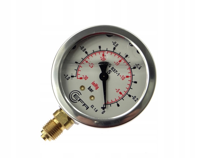Wakuometr Gliceryna 0-1 bar Fi 63 mm 1/4"