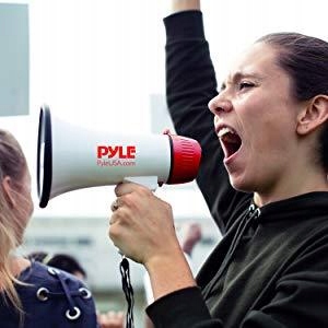 MEGAFON PYLE TYPU HORN PRZENOŚNY FUNKCJA SYRENY MOCNY BARDZO GŁOŚNY 108dB !