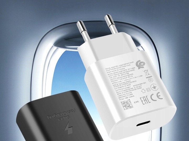 SZYBKA ŁADOWARKA 25W dla SAMSUNG S10 S20 S21 S22