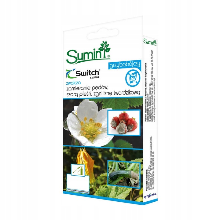 SWITCH 62,5WG zwalcza zapobiega chorobom grzybowym w warzywach i sadach 50g