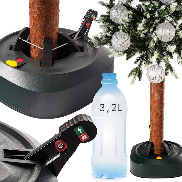 Stojak Choinkowy Do Choinki Samozaciskowy Na Pedał Pojemnik na Wodę