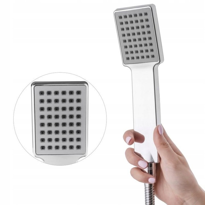 Bateria wannowa z prysznicem ścienna chrom wodospad kran do wanny kaskada