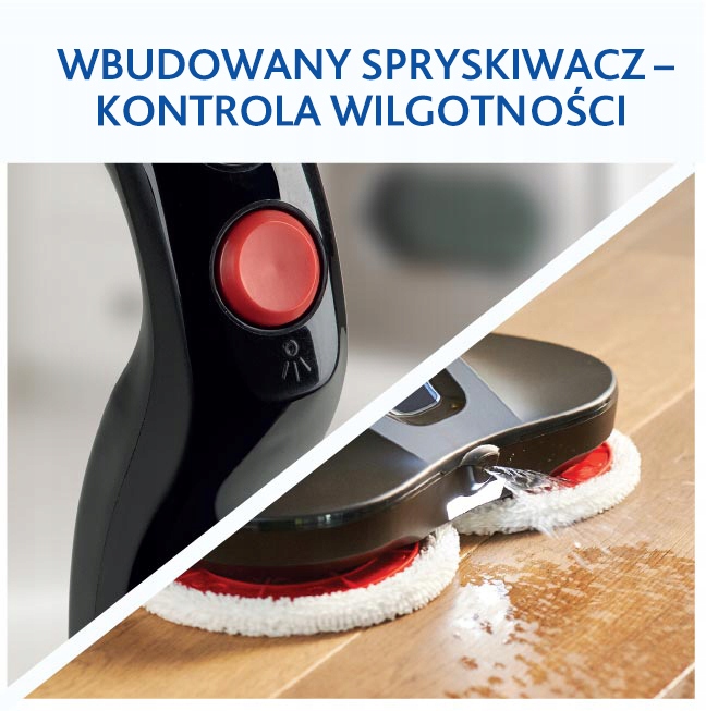MOP ELEKTRYCZNY VILEDA LOOPER BEZPRZEWODOWY SPRYSKIWACZ + 4 Wkłady Gratis