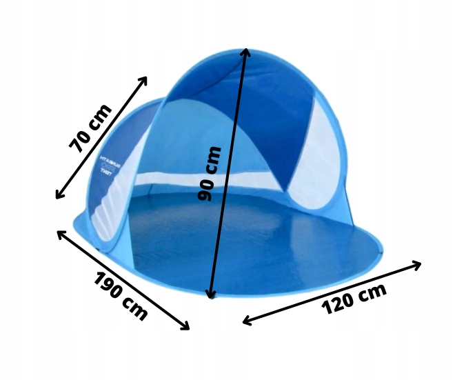 Namiot Plażowy Samorozkładający Parawan XXL dzieci ochrona UV POP-UP