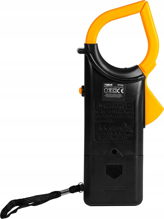 MULTIMETR MIERNIK CĘGOWY CYFROWY PRĄDU PRZEWODY POMIAROWE ETUI 6F22ND LCD